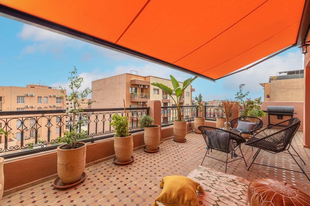 L'Atlas - Appartement Authentique A Gueliz Marraquexe Exterior foto
